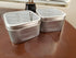 Square Metal Tin Box Storage Containers with Windowed Lids - 4x4x2.25 Inches, 16 oz. - Set of 2...