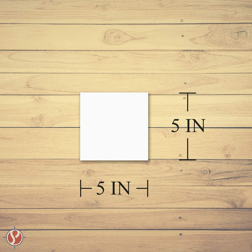 5" x 5" Square Cardstock | 80lb Cover White Thick Card Stock Paper - Smooth Finish | For Scrapbooking, Arts and Crafts, Wedding Invitations, Busin...