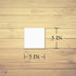 5" x 5" Square Cardstock | 80lb Cover White Thick Card Stock Paper - Smooth Finish | For Scrapbooking, Arts and Crafts, Wedding Invitations, Busin...