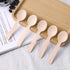 HANSGO 115PCS Wooden Spoons, 6.25inch Ice Cream Dessert Spoons Wood Cutlery Tableware Sampling Tasting Spoons for Kitchen Party Chocolate Cake Hon...