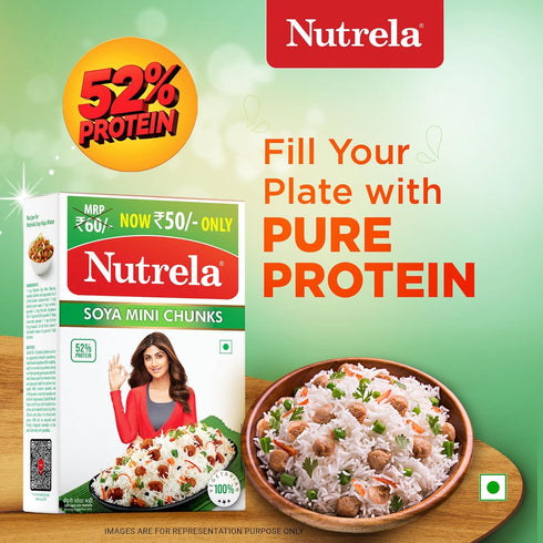 Nutrela, Soya Mini Chunks, 220 Grams(gm)...