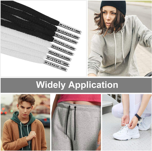 MiniRed 8PCS Drawstring Cord, Replacement Drawstring for Sweatpants, 57 Inch Drawstrings Replacement with Easy Threaders, Draw Strings for Shorts ...