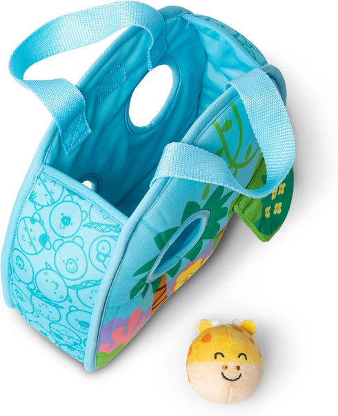 Melissa & Doug Rollables Take-Along Tote with Giraffe Infant and Toddler Toy (2 Pieces)...