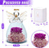 ANLUNOB Preserved Rose Birthday Gifts for Women Mom Grandma Wife, Glass Angel Figurines Gifts with Pretty Purple Flowers for Anniversary Wedding...