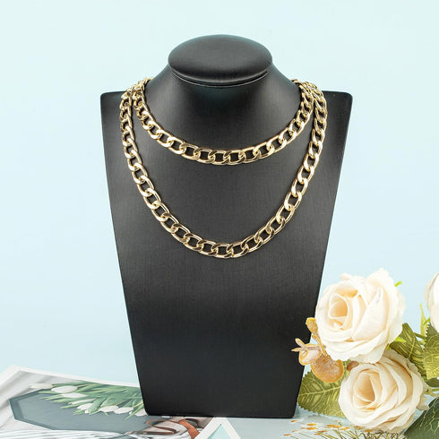 YOUBEIYEE 16.4 Feet Gold Chain for Jewelry Making, Lightweight Gold Plated Aluminum Curb Chain Handmade Decorative Craft Chain...