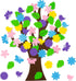 HubirdSall 76Pcs Spring Tree Craft Kit for Kids DIY Foam Springtime Bulletin Board Set with Flower Leaf Butterfly Bird Stickers Self Adhesive, Art...