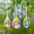 Crystal Suncatchers Hanging Crystals Rainbow 76mm Prisms Pendant with Chakra Beads for Window Indoor Outdoor Decor (Pack of 3)...