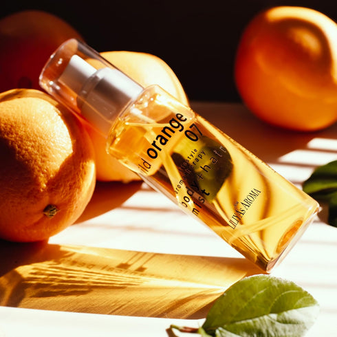 Liliya's Aroma Aromatherapy Wild Orange 07, Natural Perfume Mist for Body & Hair, Botanical Perfume made of Orange & Neroli Essential Oils, Tropic...