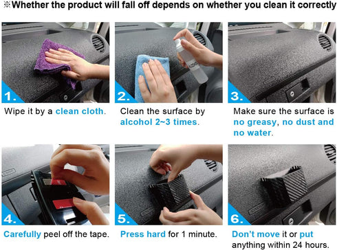 Hypersonic Front Seat Car Organizer Universal Vehicle Dashboard Pocket Holder Plastic Black Cargo Storage Box Holds Phone Money Cards Keys Glasses...