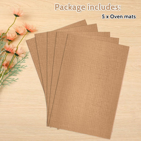 Clay Mat for Sculpting 5 Pack Non Skid Mat Nonstick Heat-Resistant Polymer Clay Craft Mat for DIY Crafts Projects, Clay Pottery, Bake Clay Tool Ov...