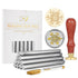 Yoption Wax Seal Kit, Snowflake Wax Seal Stamp, 10pcs Silver Glue Gun Sealing Wax Sticks and Wax Seal Pen, Great for Wedding Invitations, Christma...