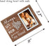Buecasa Mom Gifts from Daughter and Son - Mother Birthday Picture Frame String Heart in Grainwood 4x6 Inches - Always My Mom Forever My Friend...
