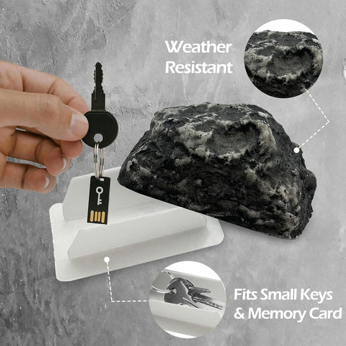 Ultimate Concealed Key Stone Rock - Authentic Appearance, Unmatched Durability, and Secure Practicality for Outdoor Use and Emergencies - Hide a K...