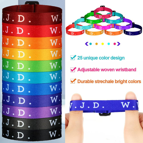 100 Pieces Webbing Bracelets What Would Jesus Do Bracelets Christian Jesus Bracelets Religious Charm for Men Women Boys and Girls...