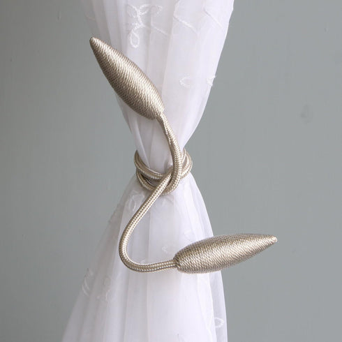 Valea Home 2 Pieces Curtain Tiebacks Clips Creative Window Drape Twist Tie Backs European Style Custom Made Curtain Holders Decorative Draperies H...