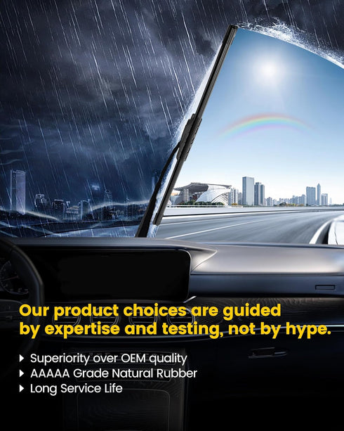Exceed OEM Quality Windshield Wiper Blades, 26+20inch Ultimate All-Season Performance Wiper Blades, Perfect Replacement…...