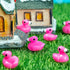 200Pcs Mini Resin Flamingo Ducks, Flamingo Tiny Ducks, Cute Flamingo Figurines for Cake Topper Garden Dollhouse Landscape Aquarium Ornaments DIY C...