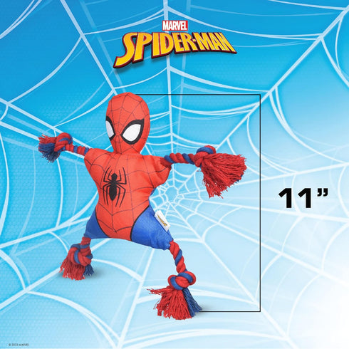 Marvel Comics for Pets Spiderman Rope Flyer Dog Toy | Superhero Spiderman Toy for Dogs, Flyer Toy Dog Rope Toy for Toss and Tug | Marvel Dog Toy O...