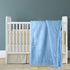 Baby Blanket Flannel, Cozy Throw Blankets for Newborn Infant and Toddler, Super Soft and Warm Receiving Baby Blanket for Crib Stroller (Blue 25 * ...