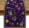Pudodo Mardi Gras Table Runner Carnival Mask Fleur De Lis Tablecloth New Orleans Masquerade Party Kitchen Dining Home Decoration (13" x 72")...