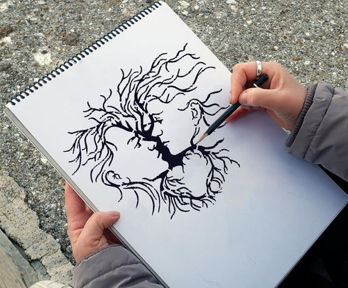 9 Pcs Tree Stencil Tree of Life Stencil for Painting Loving Heart Tree Stencils Reusable Plastic Drawing Template Stencils for Painting on Wood Wa...