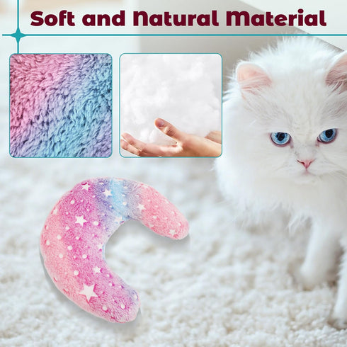 Pillow for Cats, Dog Cat Neck Pillow Soft Fluffy Pet Calming Toy Half Donut Cuddler, U-Shaped Pillow for Pet, Joint Relief Sleeping Improve(Pink)...