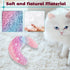 Pillow for Cats, Dog Cat Neck Pillow Soft Fluffy Pet Calming Toy Half Donut Cuddler, U-Shaped Pillow for Pet, Joint Relief Sleeping Improve(Pink)...