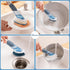 NileHome Soap Dispensing Dish Brush Set, Dish Scrubber with 4 Replaceable Heads Dish Brush with Handle for Pot Pan Sink Cleaning...