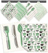 Kitchen Swedish Dishcloths 12 Pack Reusable Swedish Cloths for Washing Dishes Absorbent Fast Drying Cleaning Swedish Sponge Cute Pattern Decorate ...