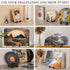 Plate Display Stand, 6 Inch Plate Holder for Displaying, Decorative Picture Frame Dish Photo Plaque Platter Wood Stand...