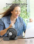 Small Desk Fan, 3 Speeds Silent Travel Fan, Portable mini Desktop Fan, 180° Foldable Table Fan, USB Powered Cooling Fan for Bedroom Home Office Ou...