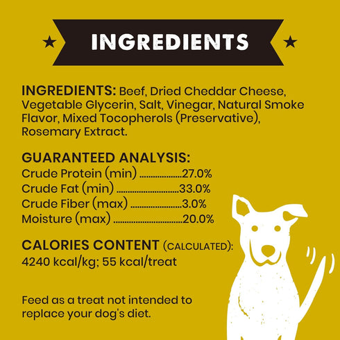 Cloud Star Wag More Bark Less Jerky: Philly Cheesesteak Beef - 10 oz....