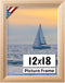 Unfinished Raw Wood 12x18 Picture Frame Beveled .84" Inch Wide - Unfinished Raw Wood Wall Decor Handmade Solid Wood Frames with Preinstalled Hange...