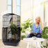 Bird Cage Netting Seed Catcher - Adjustable Bird Cage Skirt Seed Catcher, Large Soft Breathable Mesh Bird Seed Catcher for Indoor Round Square Cag...