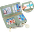 Badiya Credit Card Holder for Women RFID Blocking Slim Wallet Bifold Multi Card Case Zipper Pocket with 3 ID Window...