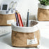 Small Cotton and Linen Hanging Storage Basket for Desktop, Ideal for Organizing Keys and Miscellaneous Items....
