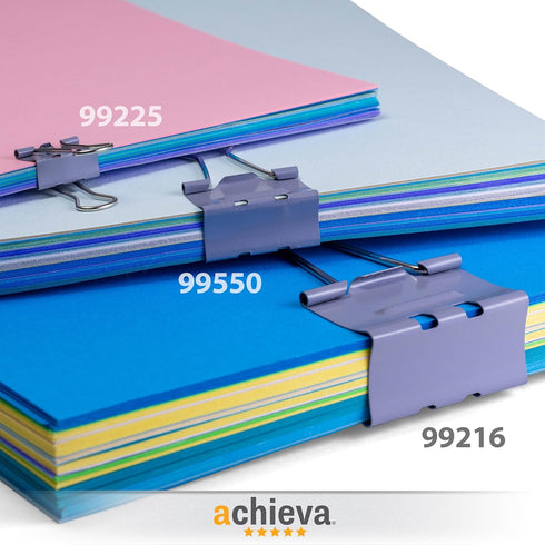 Achieva EZ Binder Clips, Large, Pack of 16, Gray (99216)...
