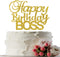 Happy Birthday Boss Cake Topper, Gold Glitter Baby Boy 1st Birthday,Happy Birthday for Men,Prince Birthday Party Decorations...