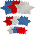 Patriotic Star Cutouts Glitter Cutouts Kit 4th of July Decoration for Independence Day 45 Pieces...