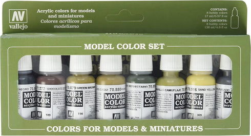 Vallejo Panzer Colors Paint Set #8, 17ml...