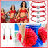 Sureio 48 Pcs Cheerleader Gifts 24 Cheer Bracelets 24 Cheer Keychain for Team Backpack Purse Party Favors Cheerleading Accessories Bulk...