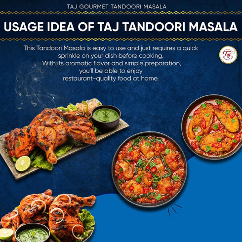 TAJ Tandoori Masala (Indian Spice Blend), 16-Ounce...