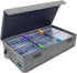 Cassette Tape Storage Box, Practical Cassette Tape Holder 16.34 x 9.25 x 3.54 Inch, Cassette Rack with Lids and Index Labels to store to 48 Casset...