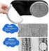 AlfaBot Replacement Mopping Pads WS-24 Electric Mop, 2 Gray Scrubber Pads for Daily Floor Cleaning, 2 White Mop Pads for Hair Cleaning Deep Cleani...