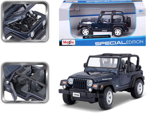Maisto 1:27 Scale Jeep Wrangler Rubicon Diecast Vehicle (Colors May Vary)...