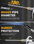 Heavy Duty Air Blow Gun Air Nozzle Blow Gun, Air Blower for Compressor with Bigger Pipe & Extended Nozzle, Pneumatic Air Compressor Accessories To...