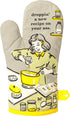 Blue Q Oven Mitt, Droppin' a New Recipe on Your Ass, Super-Insulated Quilting, Natural-Fitting Shape, 100% Cotton...