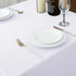 Biscaynebay Fabric Square Tablecloths 54x54 Inches, White Water Resistant Table Cloth Small Card Folding Table Covers Linen for Dining, Kitchen, W...