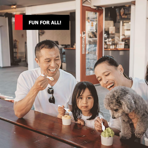 Stock Your Home 400 Count 3-Inch Plastic Mini Taster Spoons - Perfect for Sampling, Desserts, and Parties, Disposable and Durable Utensils...