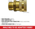 Simpson Cleaning 7105057 Replacement QC Socket for Pressure Washer Hoses Up to 4500 PSI, Male M22, Gold...